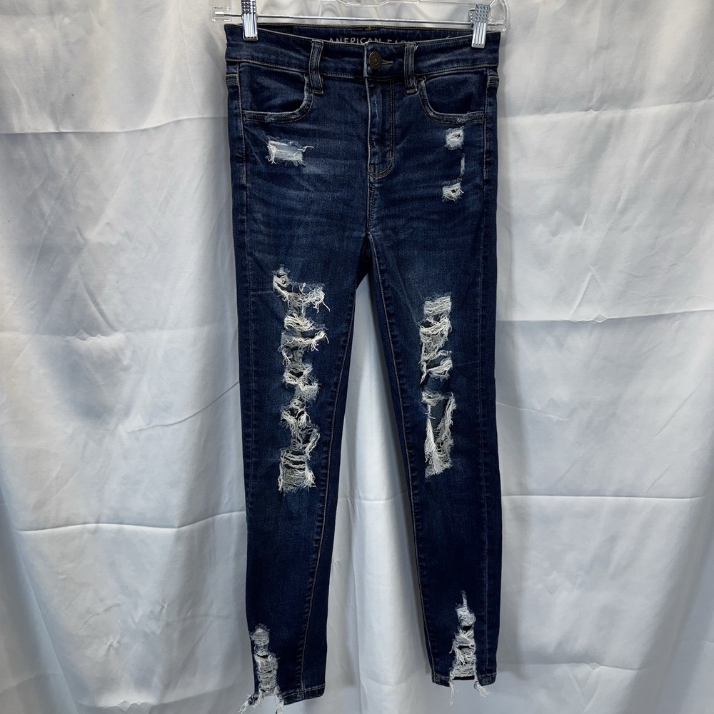 American Eagle Women's Jeans Size 0 Short Next Level Stretch Skinny